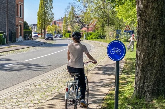 fietser op fietspad